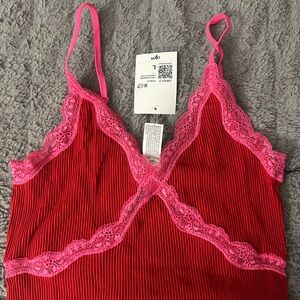 Forever 21 Pink Lace Trim Cami